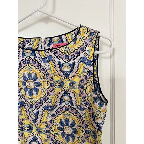 Betsey Johnson - Cotton Floral Sheath Dress- Size 2 - Picture 3 of 9